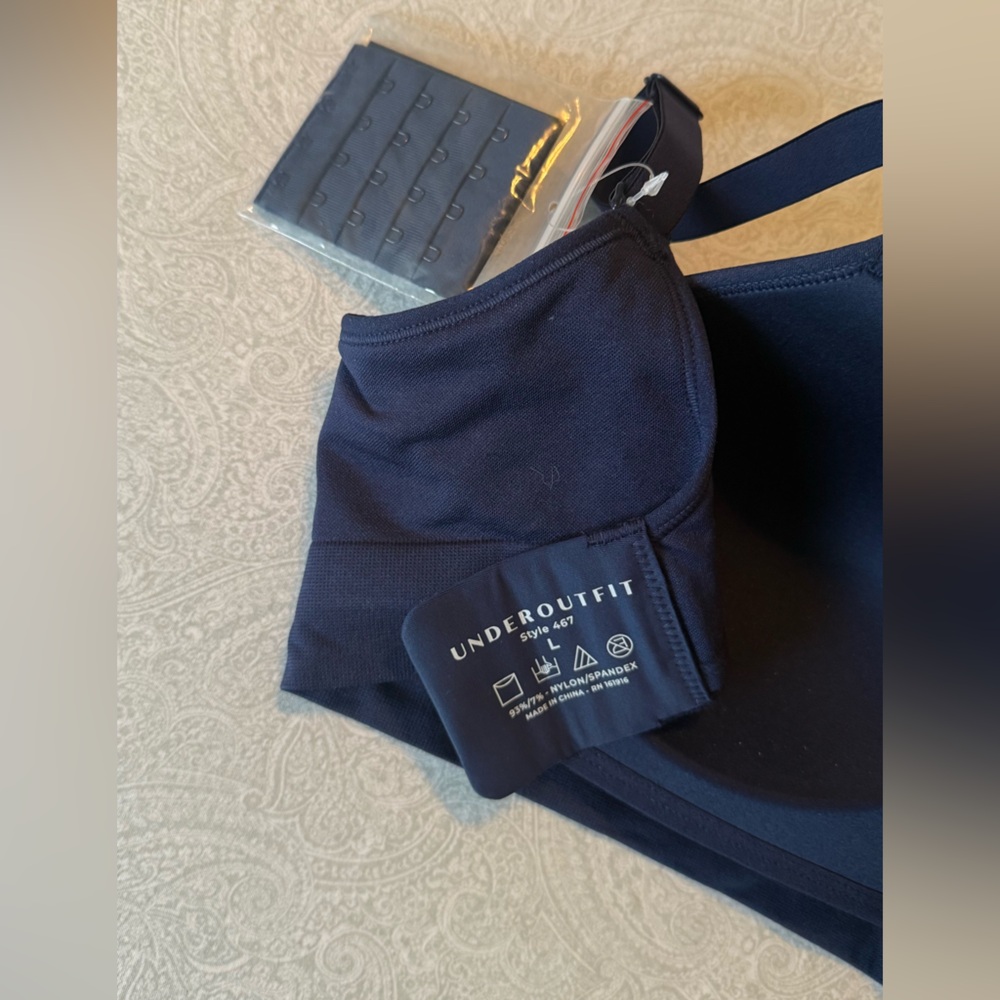 Wireless Navy Blue Everyday Bra - Smooth Support - Picture 7 of 12